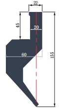 BCL155.85.R1.5-S European Type Press Brake Punch With 85 Angle 42CrMo